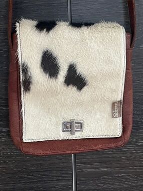 Beadbags German Two Way Leather & Cow Hair Bag
